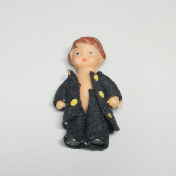 Vintage '60s Tiny German ARI Rubber Baby Doll Toy - Picture 1 of 5